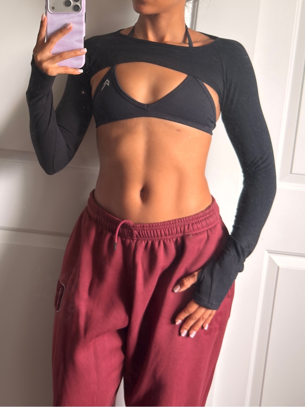 Alphalete Black Longsleeve Shrug